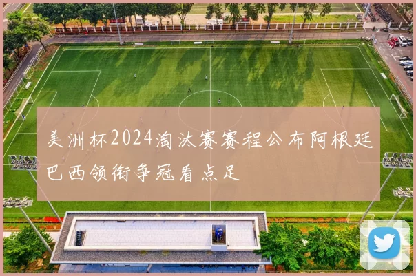 美洲杯2024淘汰赛赛程公布阿根廷巴西领衔争冠看点足